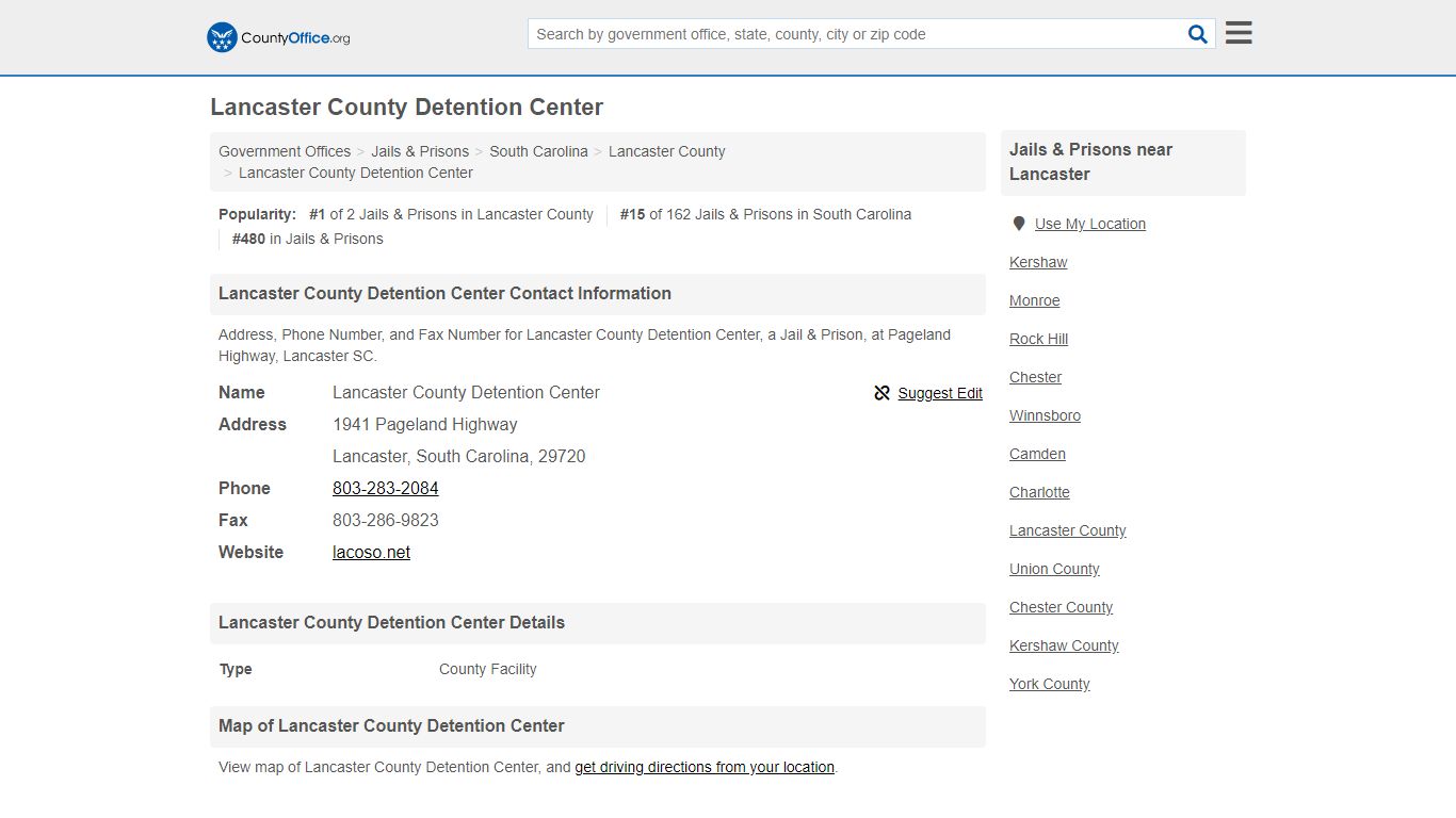 Lancaster County Detention Center