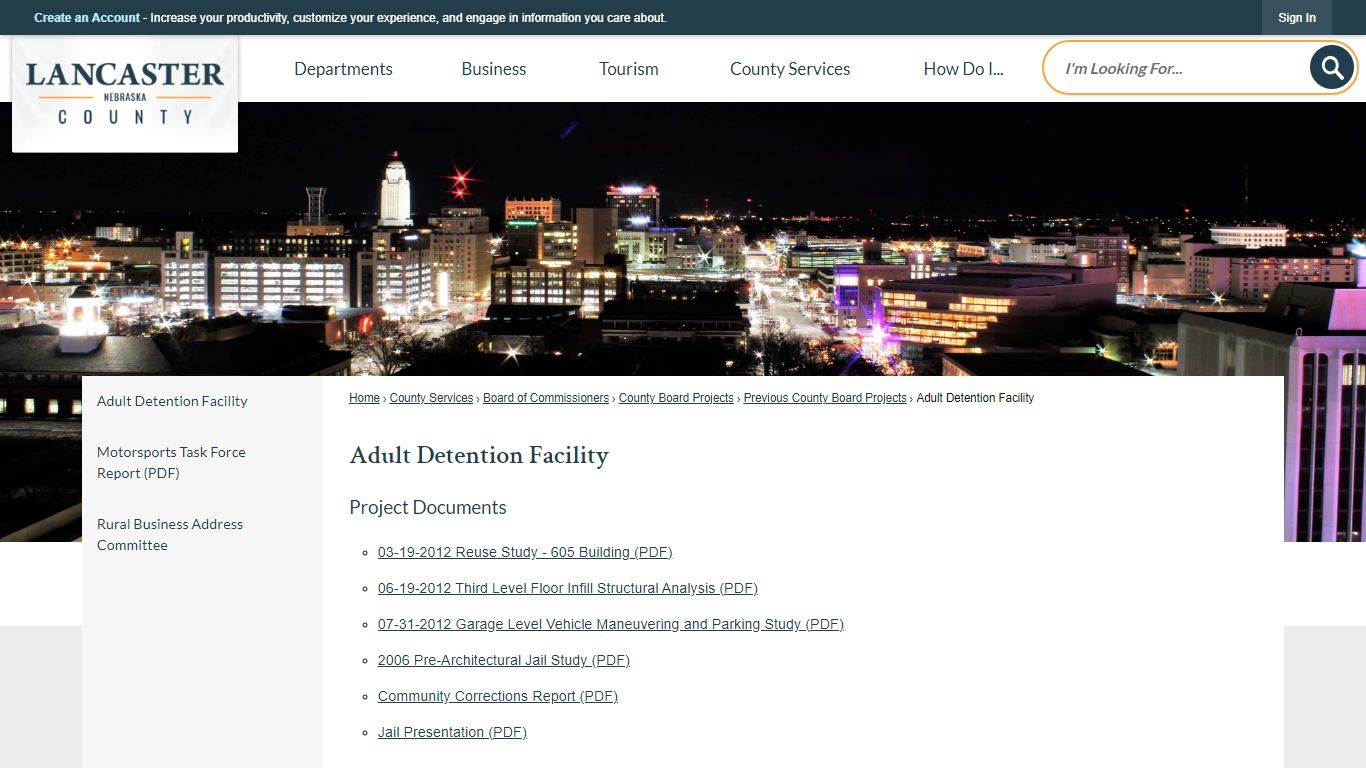 Adult Detention Facility | Lancaster County, NE