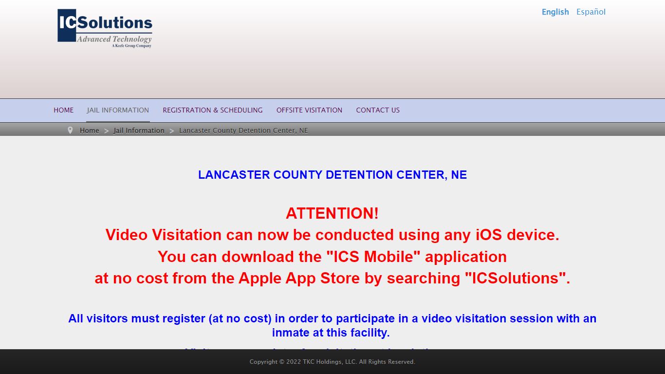 Lancaster County Detention Center, NE - The Visitor by ICSolutions